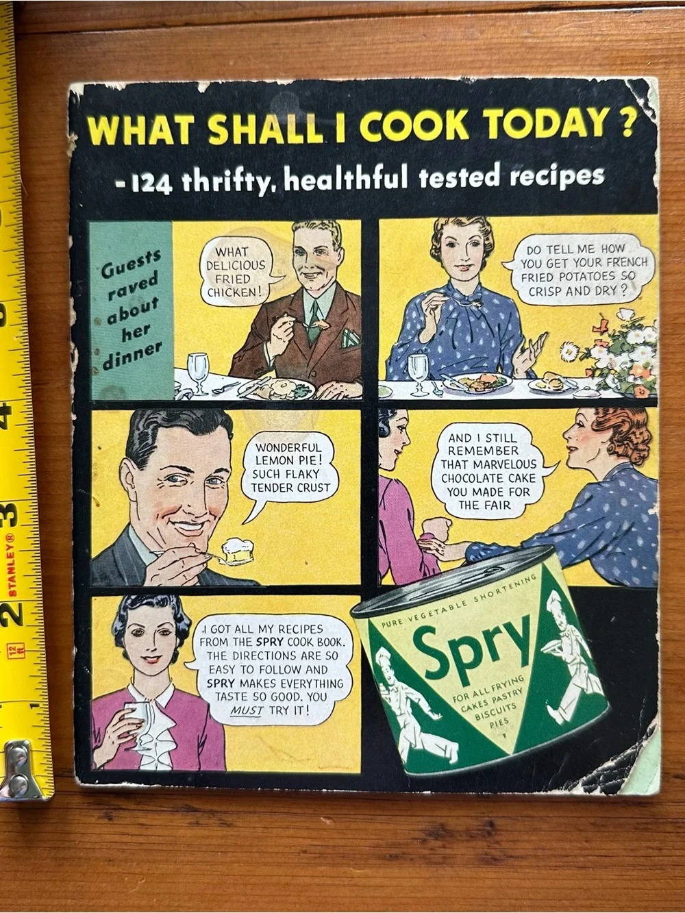 What Shall I Cook Today? Vintage Cook Book - Spry Good Housekeeping